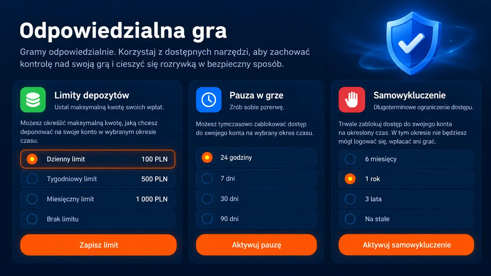 Odpowiedzialna gra Mostbet – limity depozytów, pauza i samowykluczenie